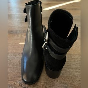 Grigiarancio Italian black leather ankle boots NWT size 39